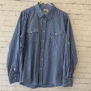 Paper Denim & Cloth men’s plaid button down shirt | size large